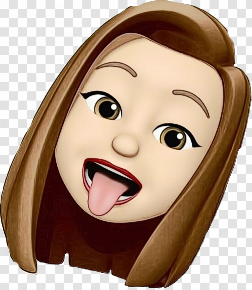 Cartoon Nose Cheek Forehead Mouth Transparent PNG