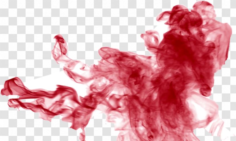 Pink Red Hand Magenta Smoke - Long Hair Transparent PNG