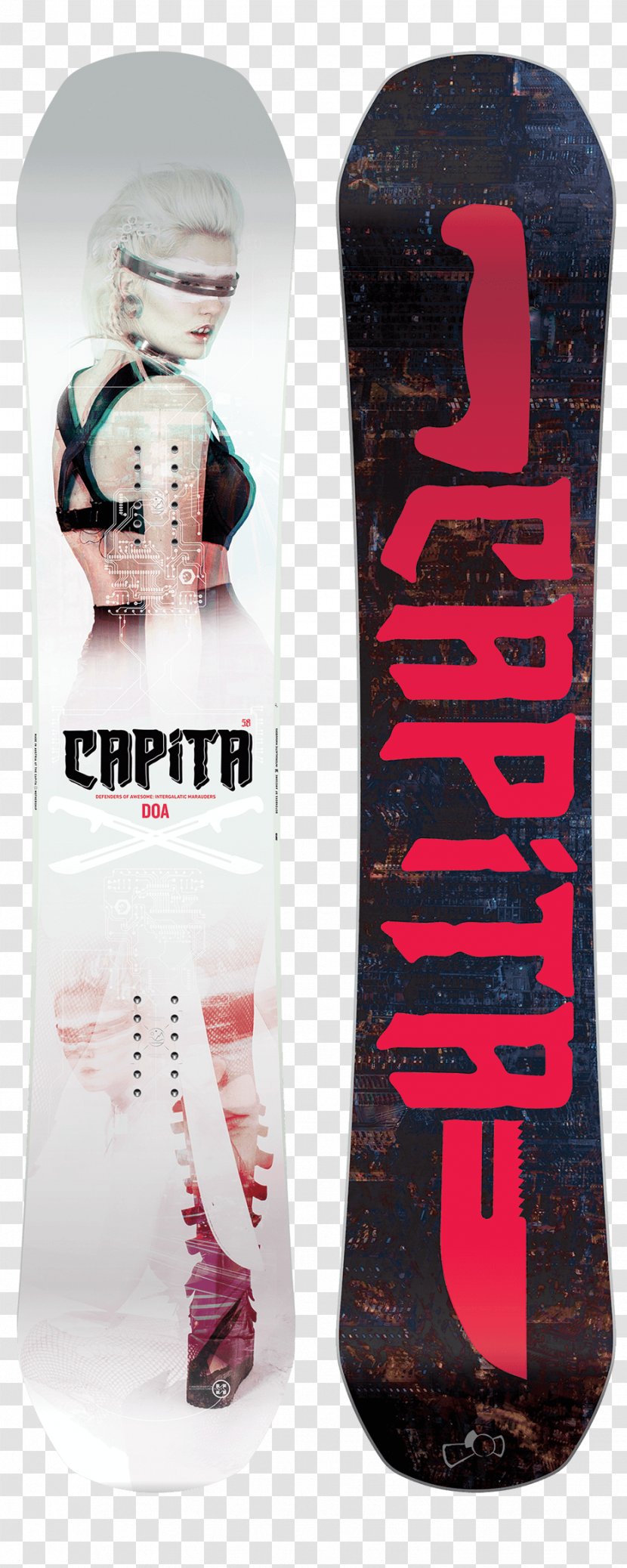 CAPiTA Defenders Of Awesome (2017) Snowboard (2016) 0 - Burton Snowboards Transparent PNG