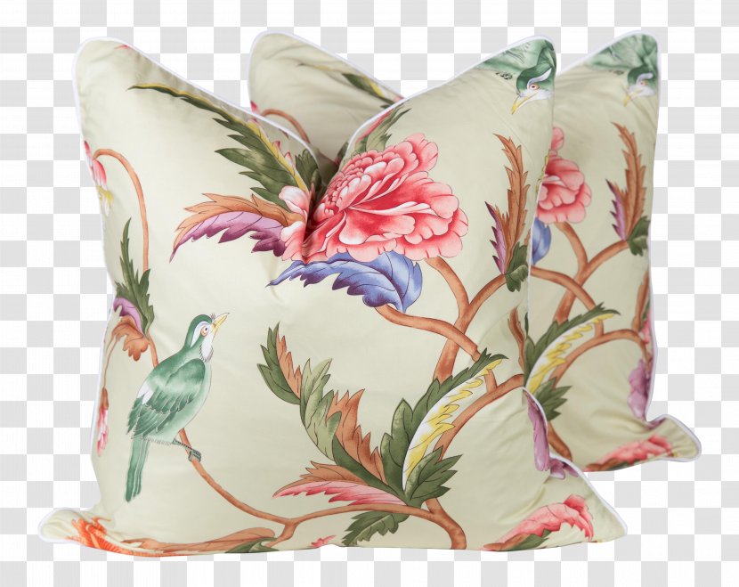 Throw Pillows Chinoiserie Cushion Yarn - Ikat - Pillow Transparent PNG
