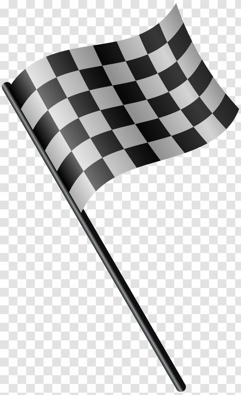Racing Flags Clip Art - Black And White - Checkered Flag Transparent PNG