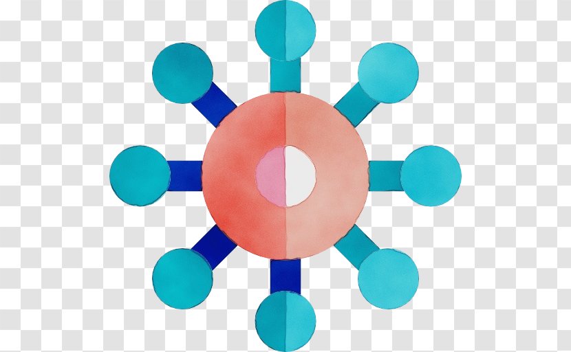 Turquoise Aqua Circle Clip Art Symmetry Transparent PNG