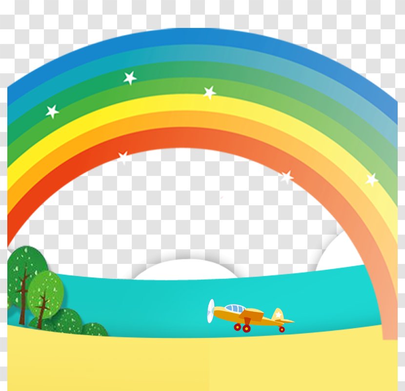 Cartoon Rainbow Download - Sky Transparent PNG