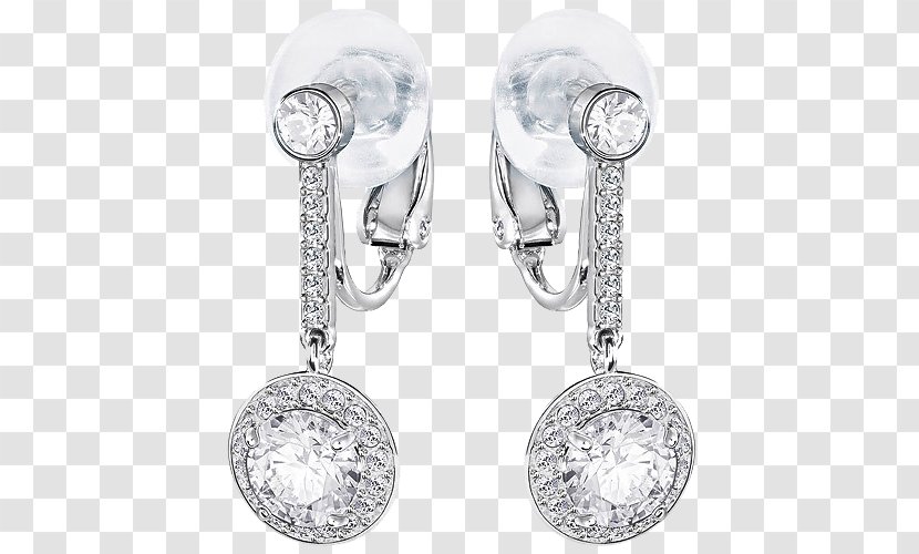 Earring Swarovski AG Jewellery Paper Clip Rhodium - Gold - Jewelry Gemstone Earrings Transparent PNG