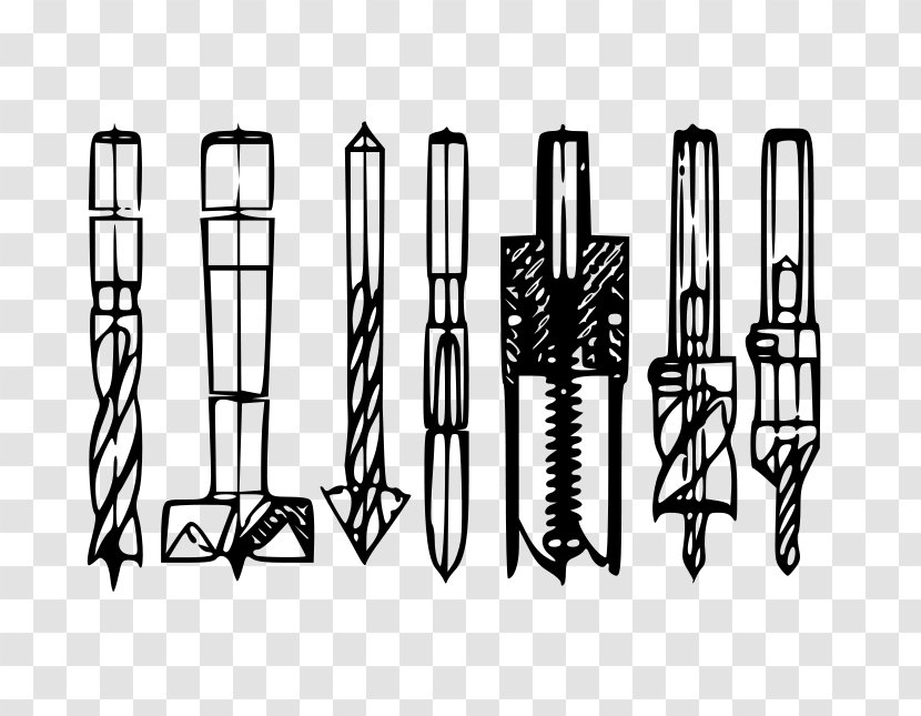 Drill Bit Augers Clip Art - Tool - Hardware Accessory Transparent PNG
