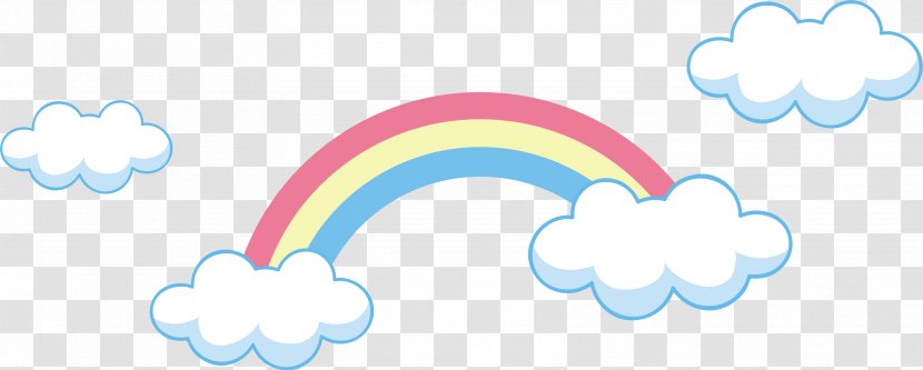 Cloud Euclidean Vector Rainbow - Diagram - Element Transparent PNG