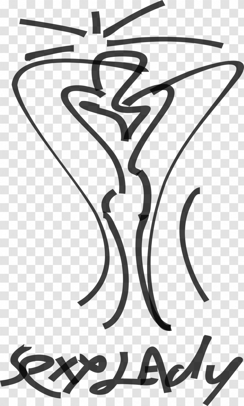 Line Art Clip - Black And White - Ladies Transparent PNG