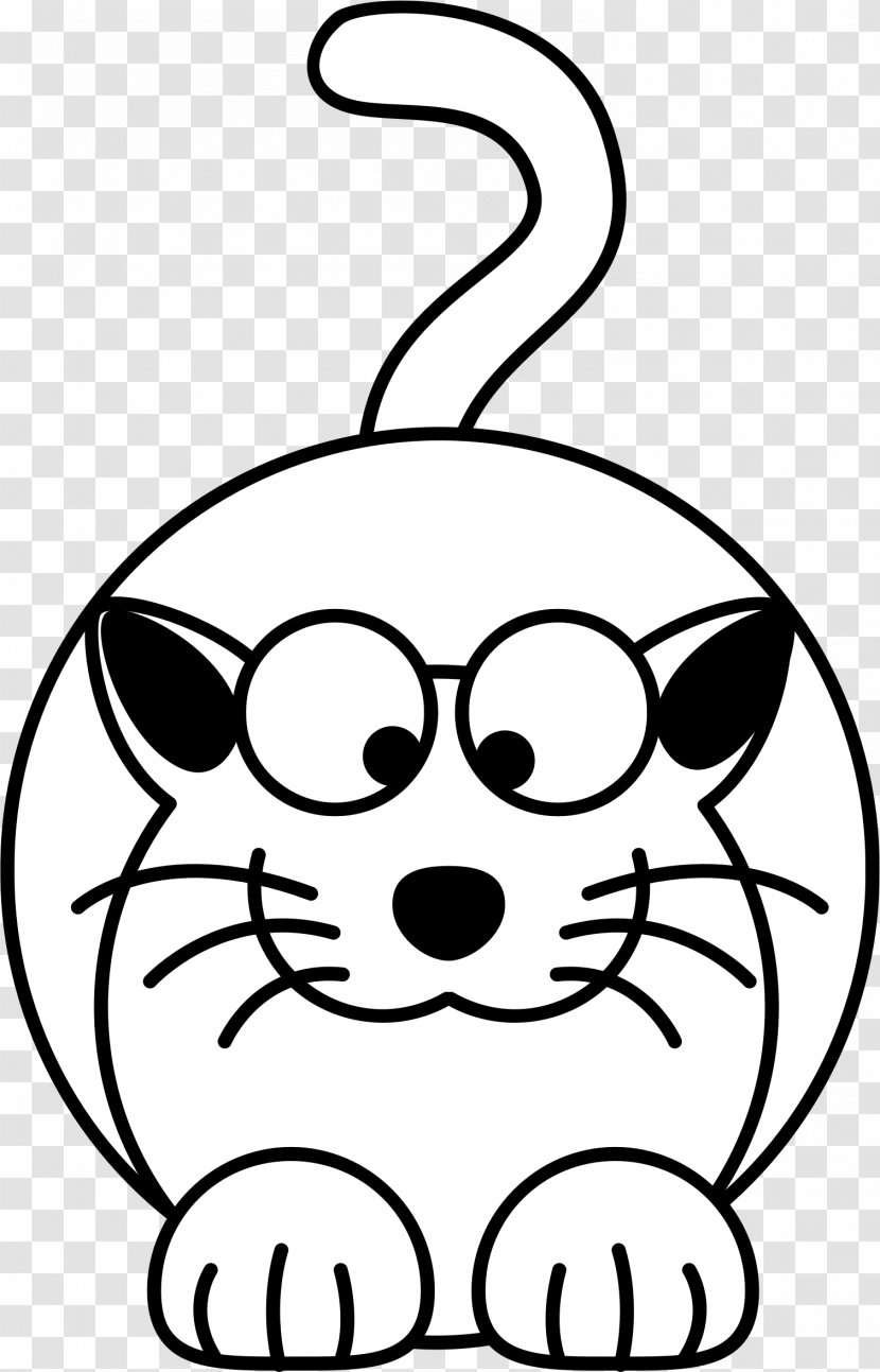 Cat Kitten Drawing Black And White Clip Art Transparent PNG