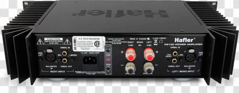 Audio Power Amplifier Electronics High Fidelity - Xlr Connector Transparent PNG
