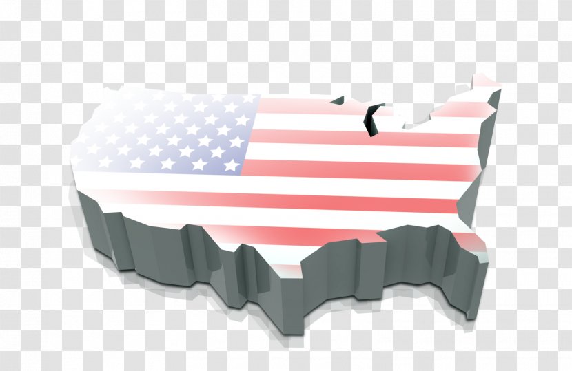Flag Of The United States National - American Map Transparent PNG