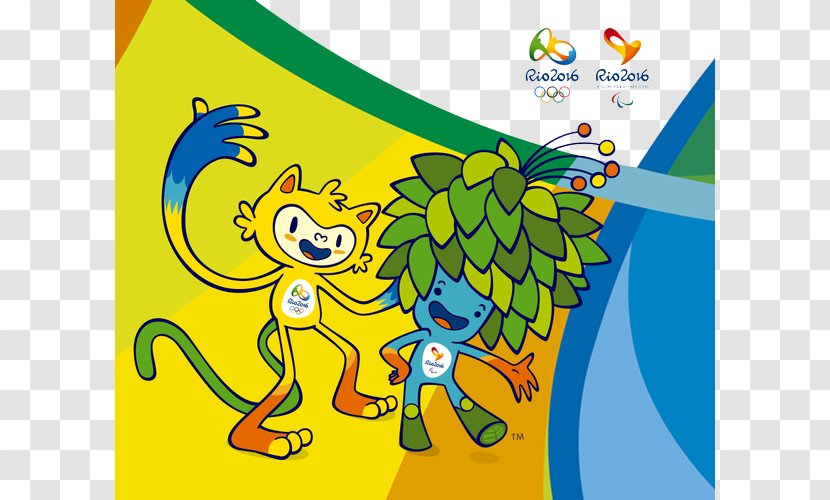 2016 Summer Olympics Paralympics Rio De Janeiro Mascot Vinicius And Tom - Vertebrate - Olympic Mascots Background Transparent PNG