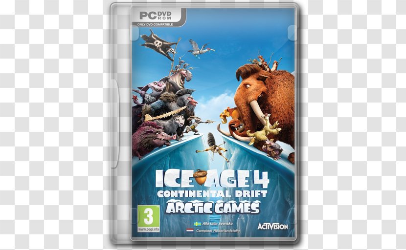Ice Age: Continental Drift - Video Game - Arctic Games Xbox 360 Dawn Of The Dinosaurs Wii KinectIce Age Transparent PNG