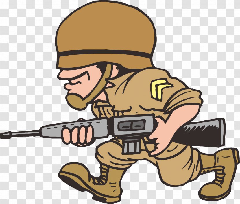 Cartoon Soldier Military Clip Art - Veteran - Fighting Veterans Transparent PNG