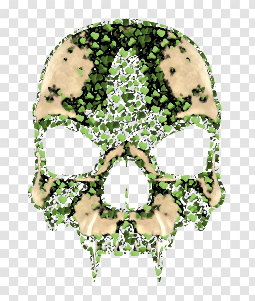 Skull Leaf - Bone Transparent PNG