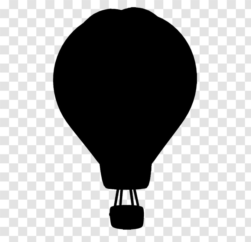 Hot Air Balloon Clip Art Image - Black - Vehicle Transparent PNG