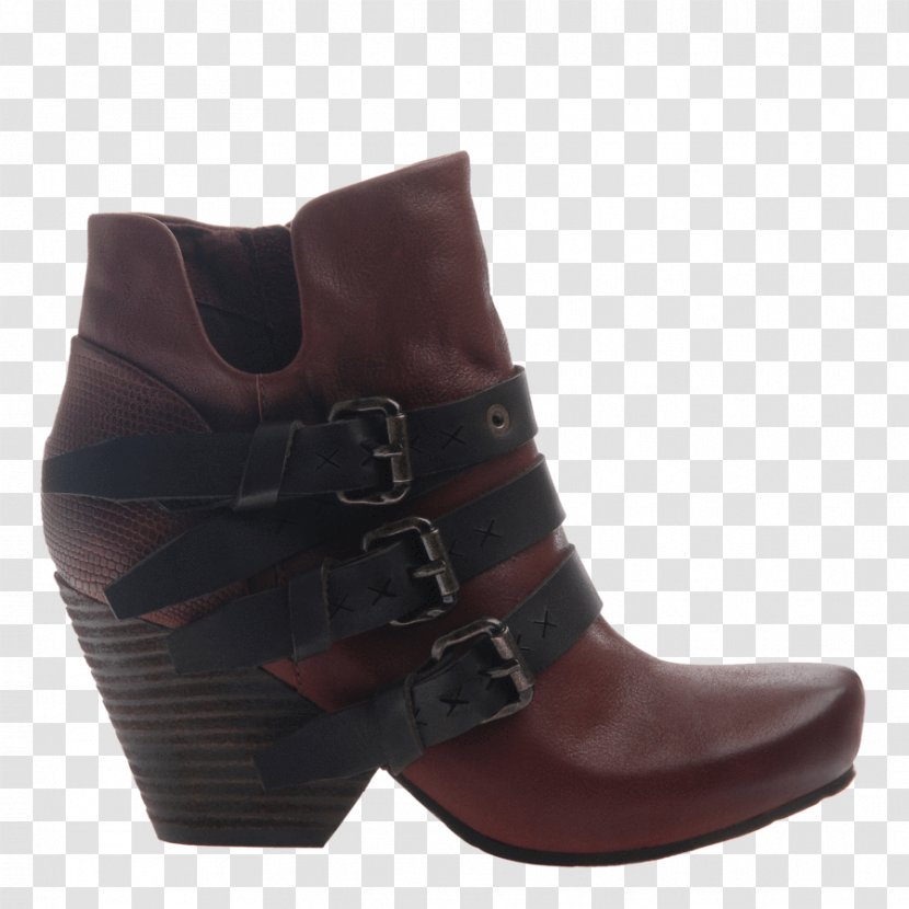 Red Oak Suede Boot Leather Shoe - Short Boots Transparent PNG