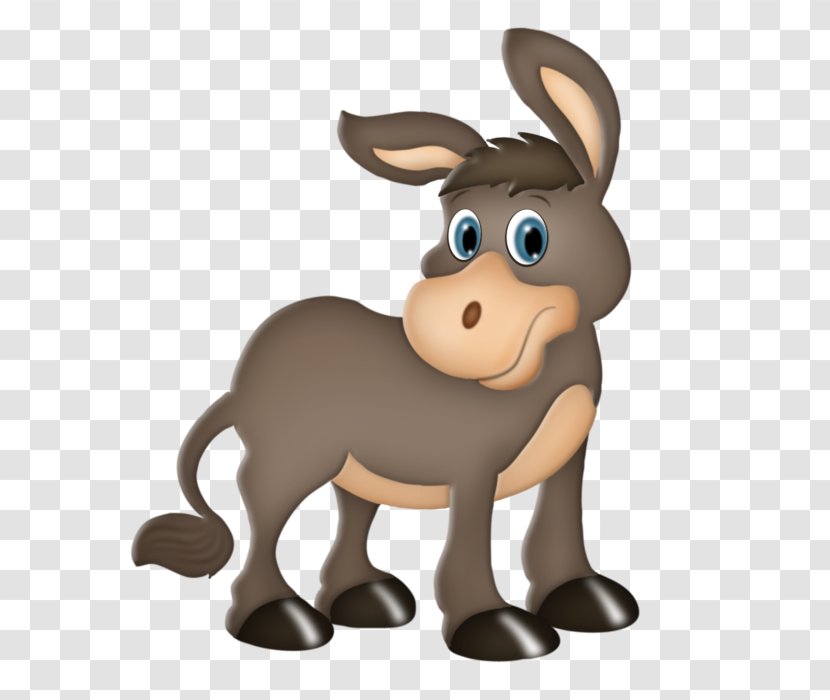 Donkey Cartoon Horse - Horn - Drawing Transparent PNG