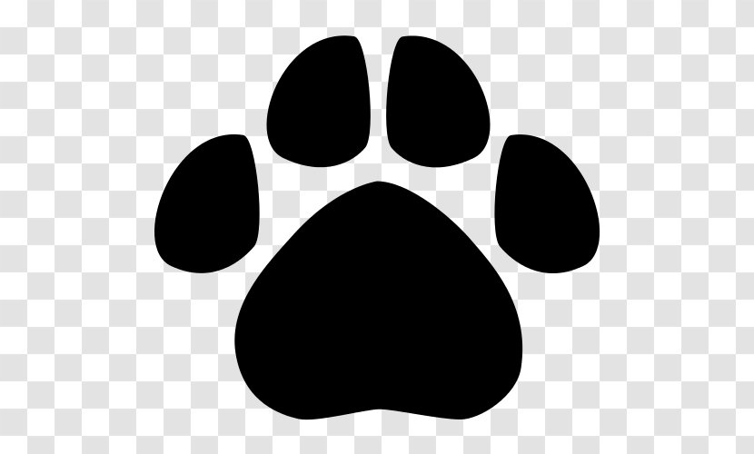 Leopard Bear Tiger Dog Animal Track - Black And White - Footprint Clipart Transparent PNG