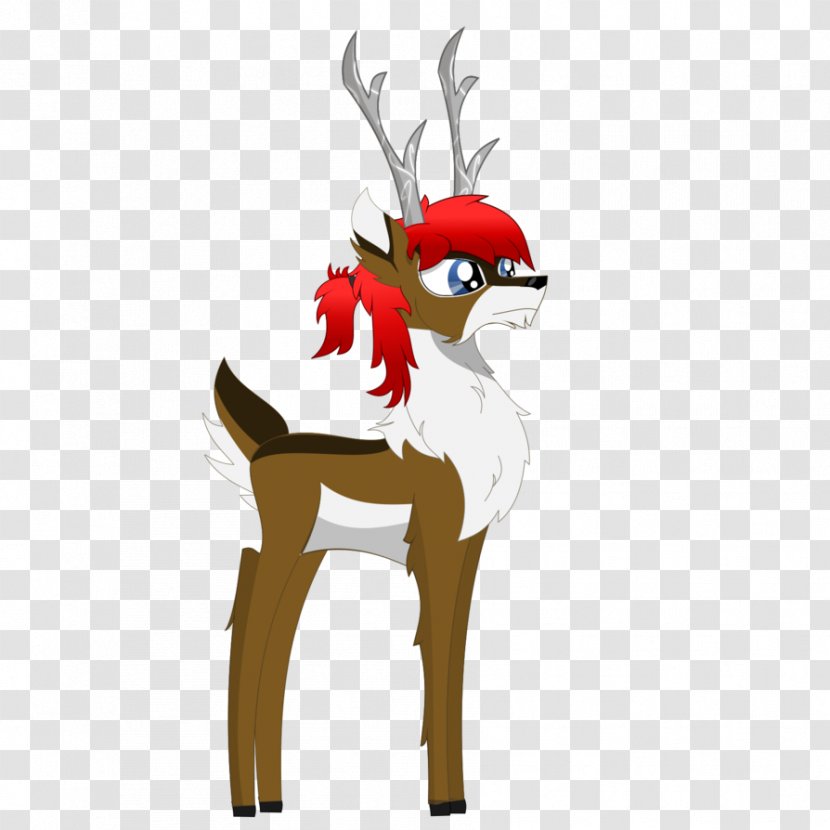 Reindeer Horse Mammal Antler Illustration - Art Transparent PNG