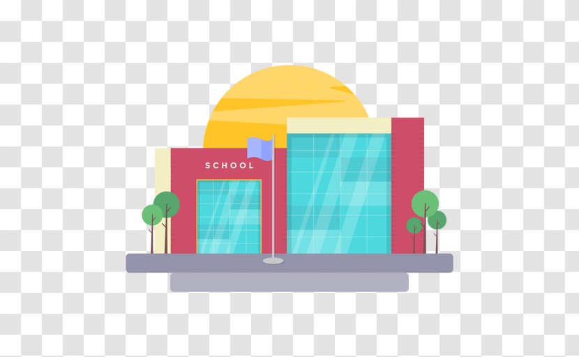 School Building Illustration Image Transparent PNG