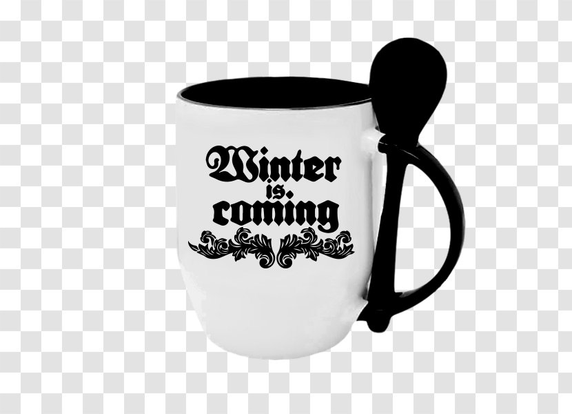 Coffee Cup Mug Gift Printed T-shirt - Tableglass - Winter Is Coming Transparent PNG