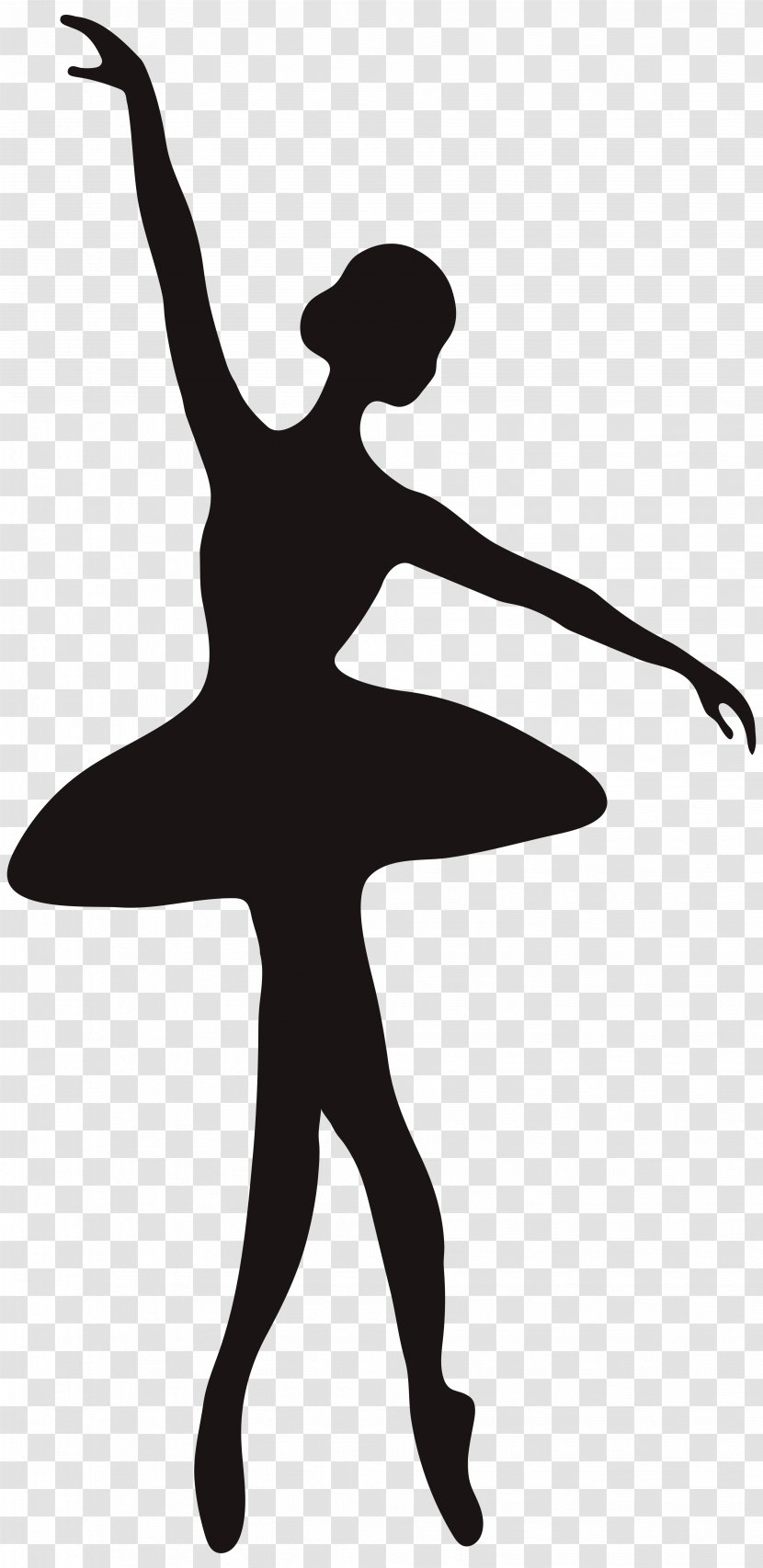 Ballet Dancer Silhouette Spinning - Ballerina Clip Art Image Transparent PNG
