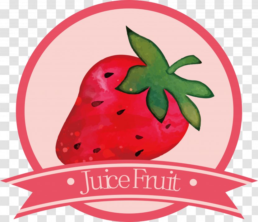 Orange Juice Strawberry Fruit - Watermelon - Label Design Transparent PNG