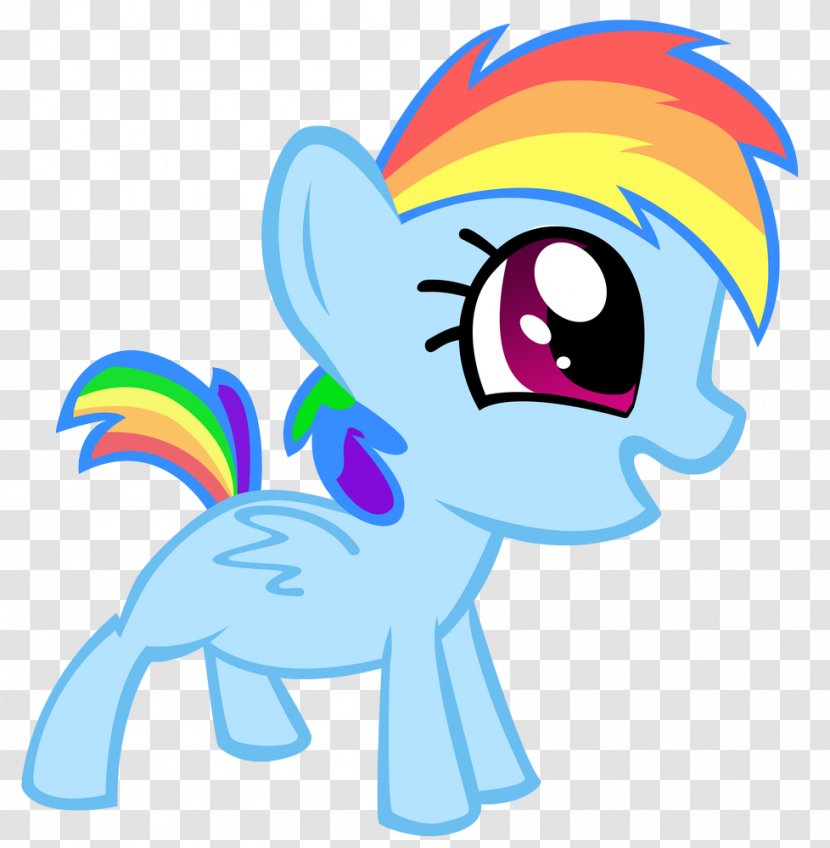 Rainbow Dash Pony Art Infant - Heart Transparent PNG