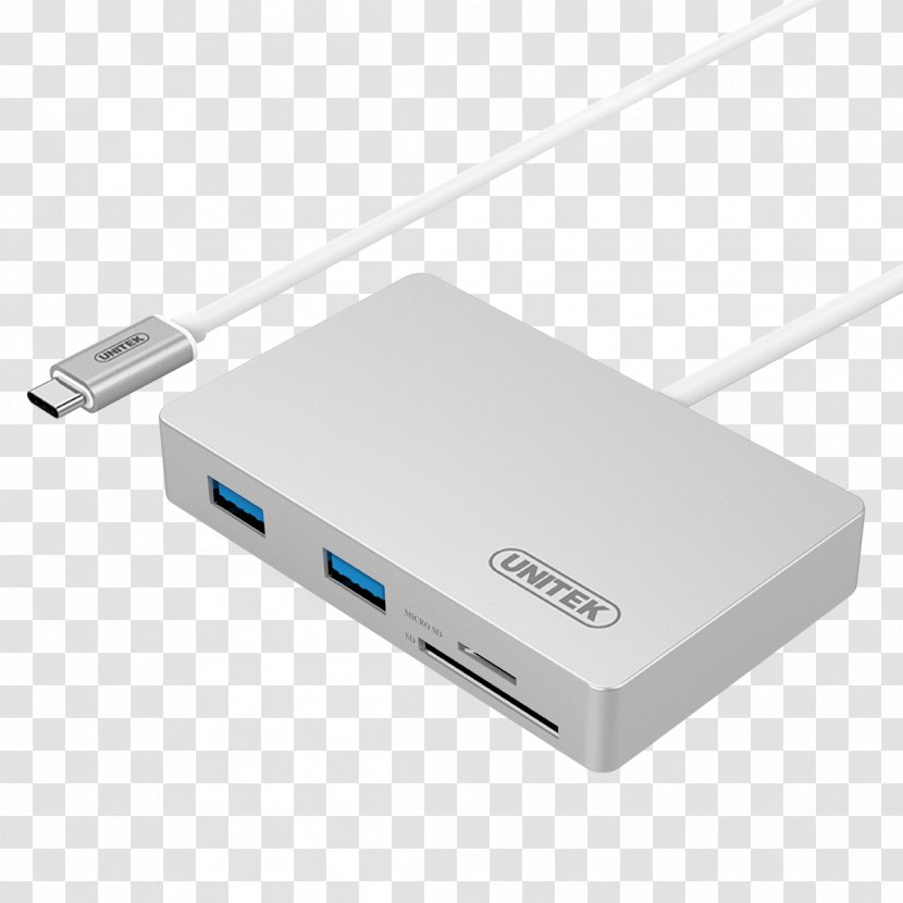 Adapter HDMI Ethernet Hub Mac Book Pro USB-C - Wireless Router - USB Transparent PNG