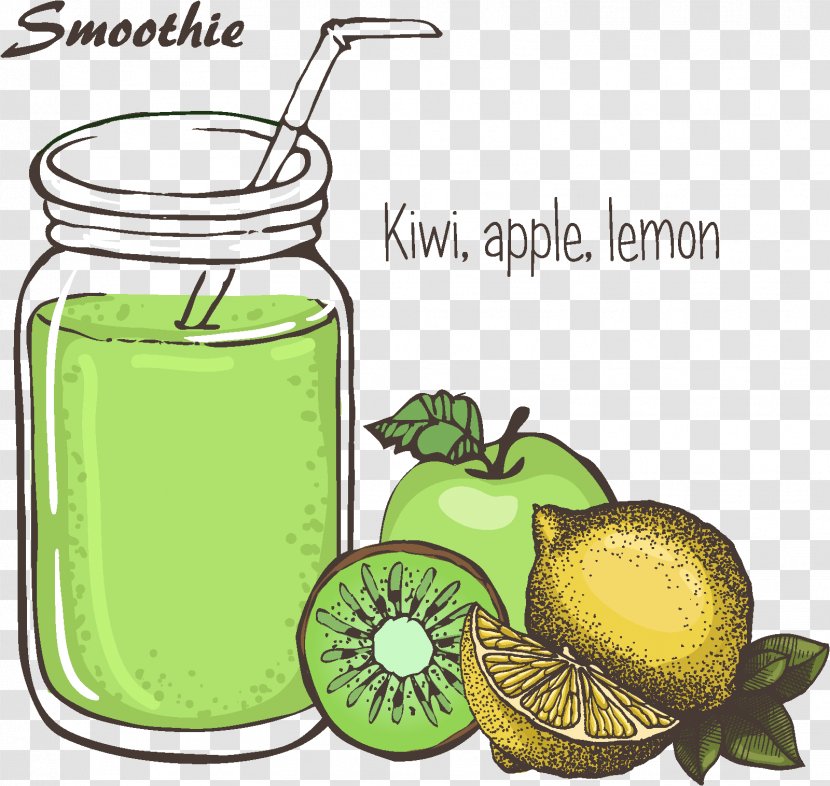 Batido Cartoon - Milkshake - Lemon Transparent PNG