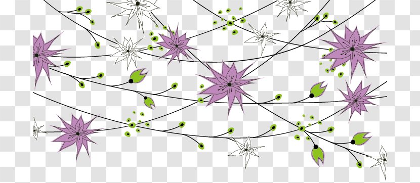 Drawing Illustration - Branch - Vector Creative Purple Fry Transparent PNG