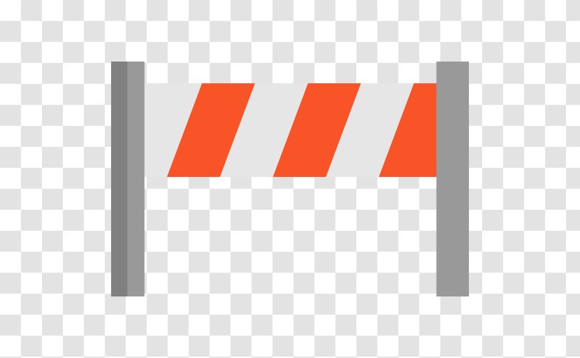 Logo Brand Line Font - Orange - Barrier Transparent PNG