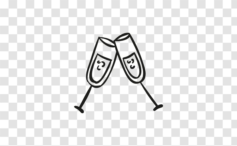 Champagne Sparkling Wine Toast Drink - Glass Transparent PNG
