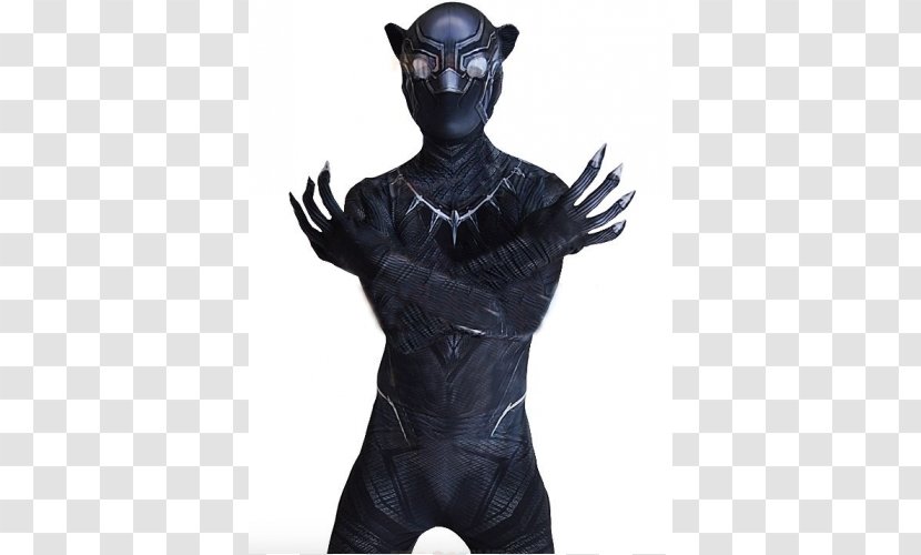 Black Panther Halloween Costume Suit Zentai - Heart - Pantera Negra Transparent PNG