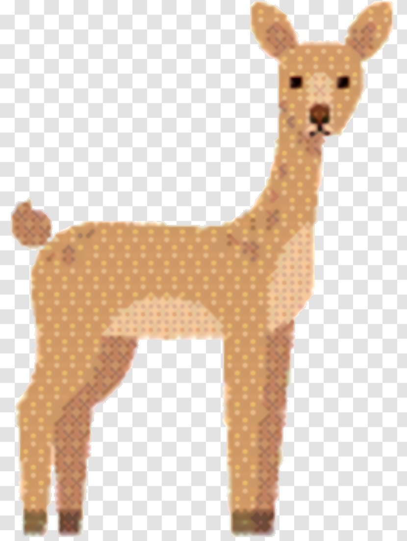 Giraffe Cartoon - Fawn - Stuffed Toy Tail Transparent PNG