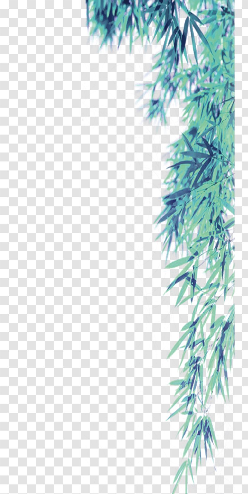 Bamboo Qingming Green - Leaves Border Texture Transparent PNG