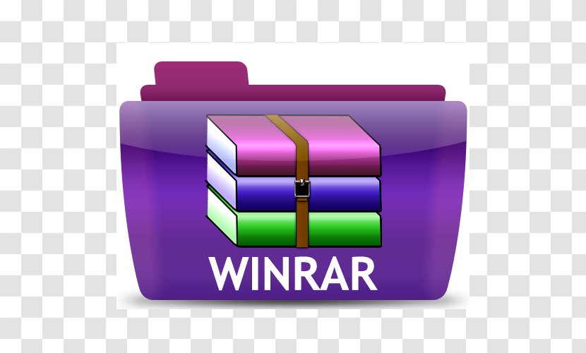 WinRAR Zip Computer File Software - Violet - Winrar Transparent PNG
