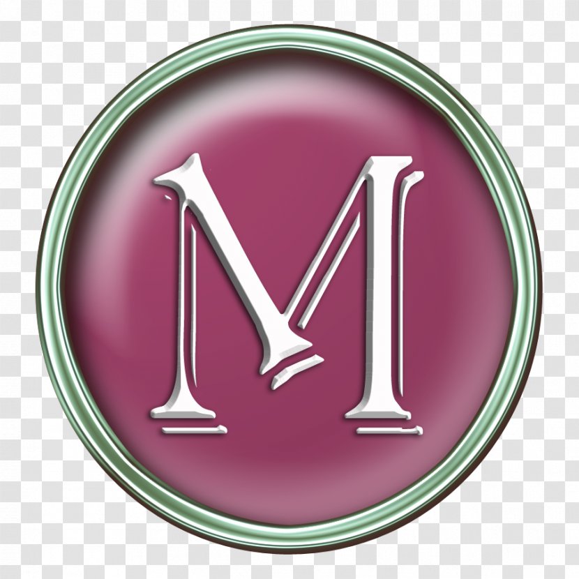 Purple Magenta - Pink M - Letter Transparent PNG