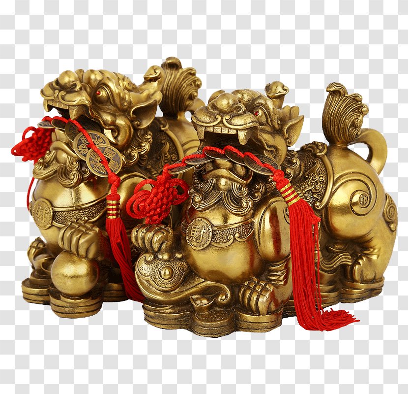 Amazon.com Pixiu Luck Amulet - Brass - A Great Evil Brave Secluded Ornaments Transparent PNG