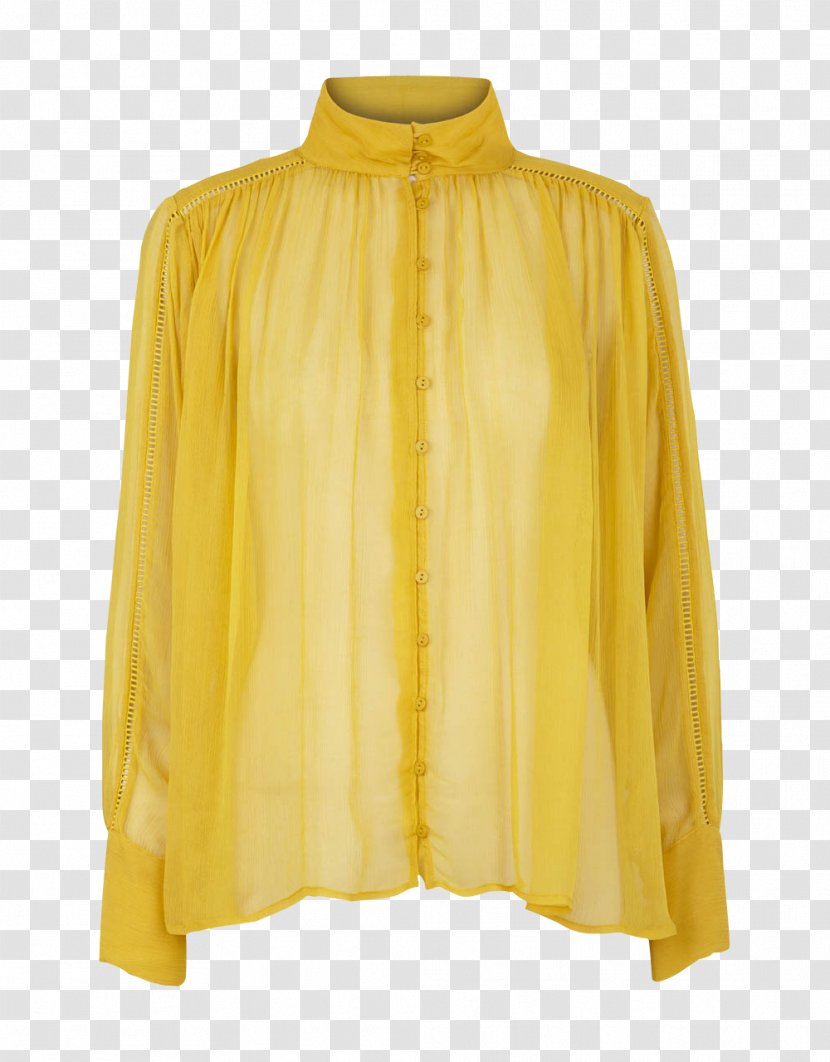 Blouse Shirt Sleeve Top Yellow - Shop - Curry Transparent PNG