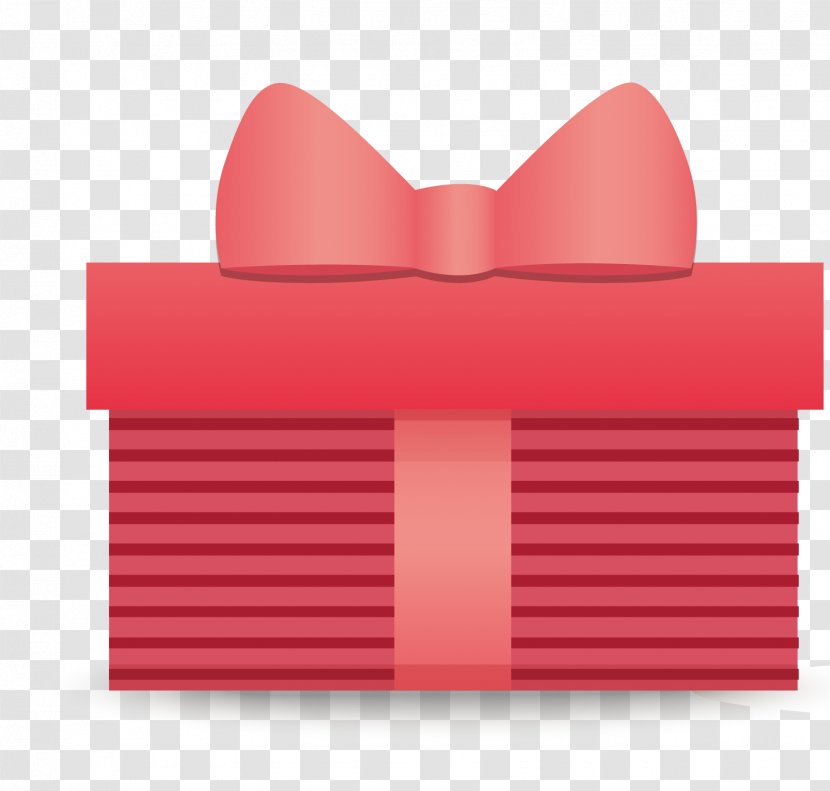 Cartoon Download - Pink - Cute Red Gift Box Transparent PNG