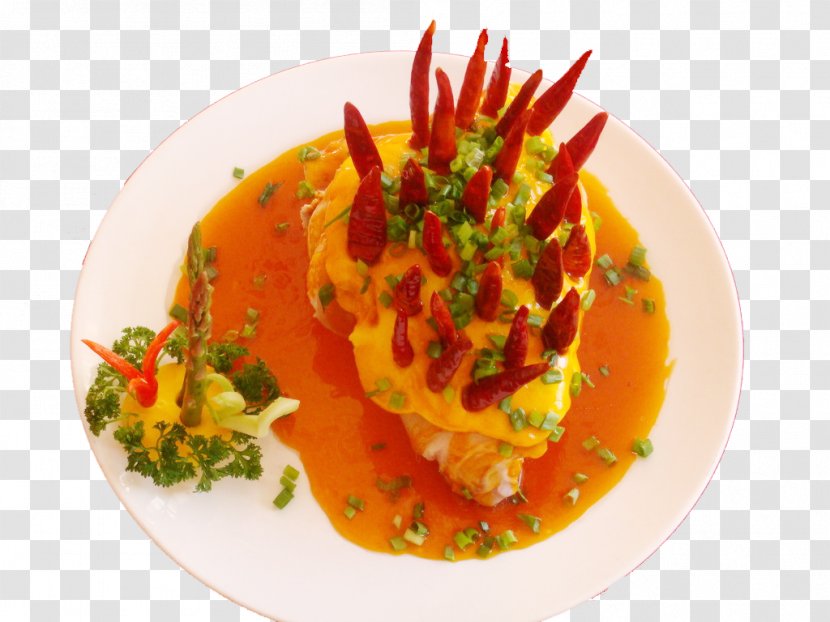 Vegetarian Cuisine Menu Fish Dish - Head Transparent PNG