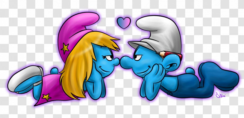 Smurfette Hefty Smurf Brainy Handy Papa - Cartoon - Smurfs Transparent PNG