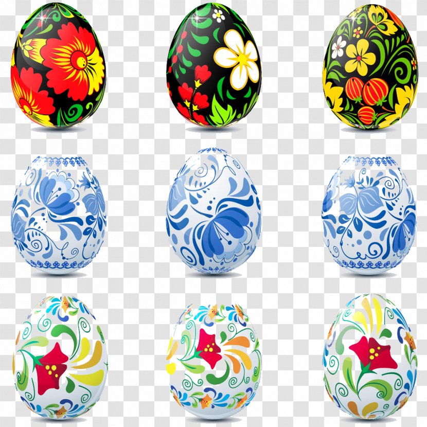 Russia Easter Egg Decorating Illustration - Eggs Transparent PNG