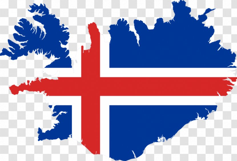 Flag Of Iceland Map Icelandic - Area Transparent PNG