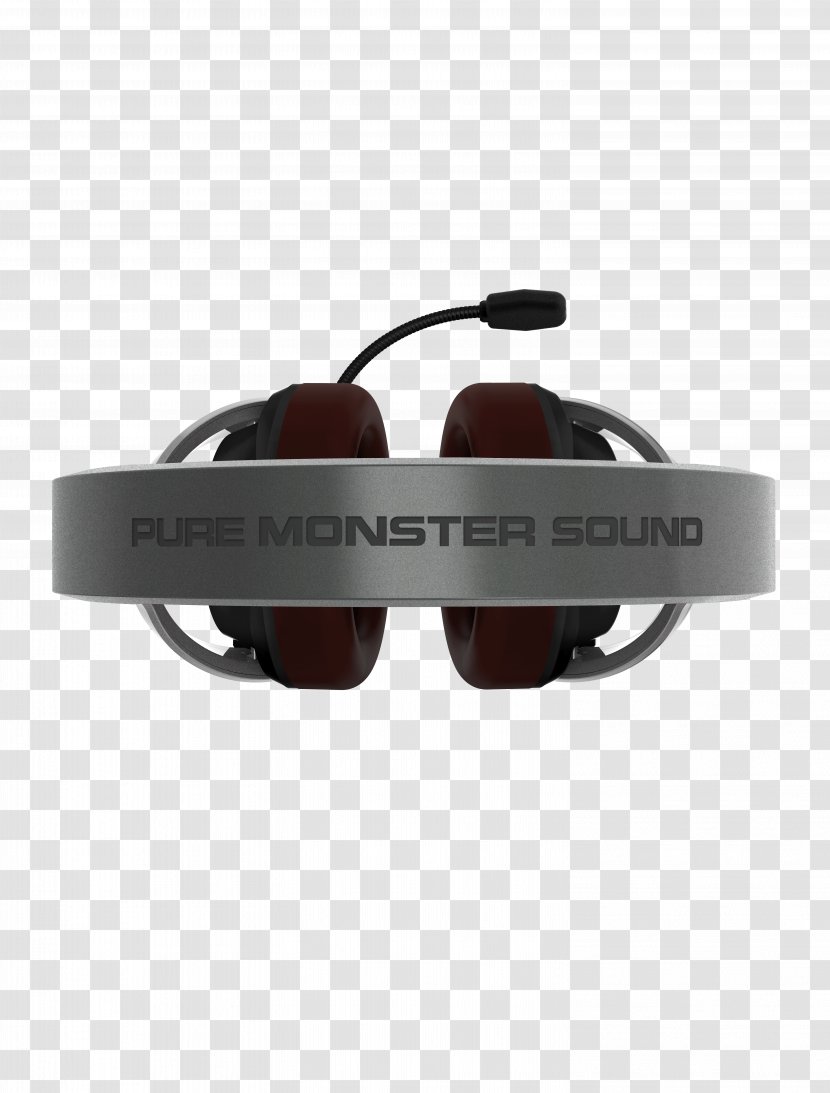 Monster Fatal1ty FXM 200 By 100 Gaming Over-Ear Headphones ROC Sport Platinum Cable - Microphone Transparent PNG