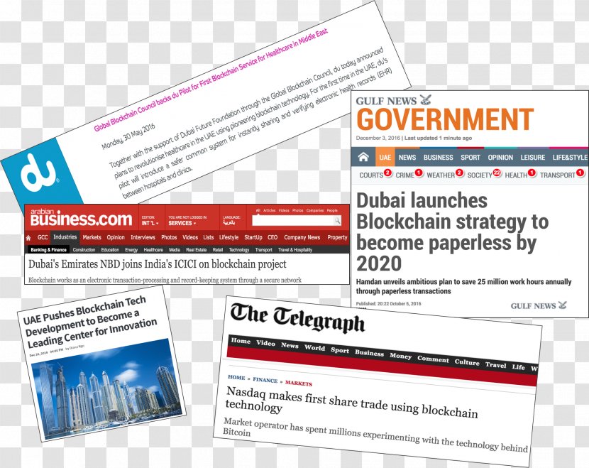 Dubai Blockchain Education Distributed Ledger Government - National Secondary School - Resume Manufacturing Transparent PNG