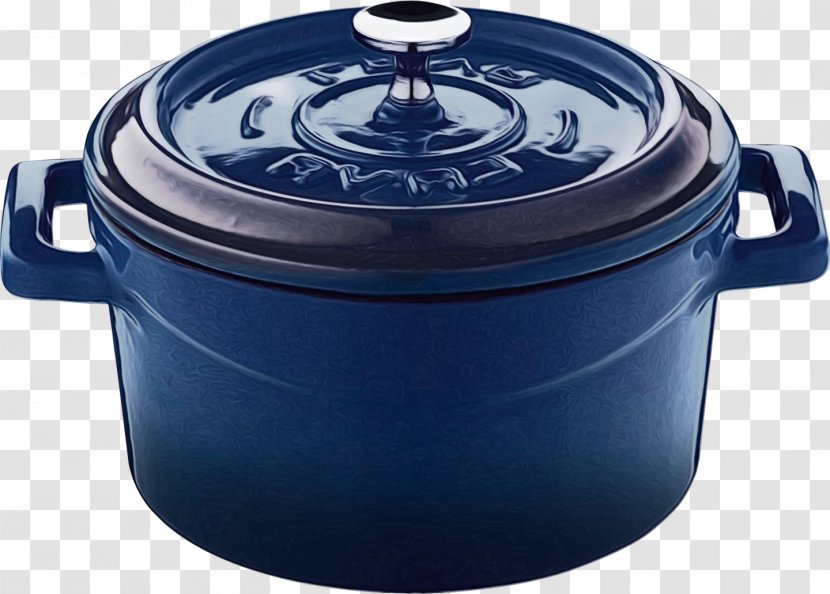 Lid Cobalt Blue Cookware And Bakeware Stock Pot Dishware - Tableware - Serveware Transparent PNG