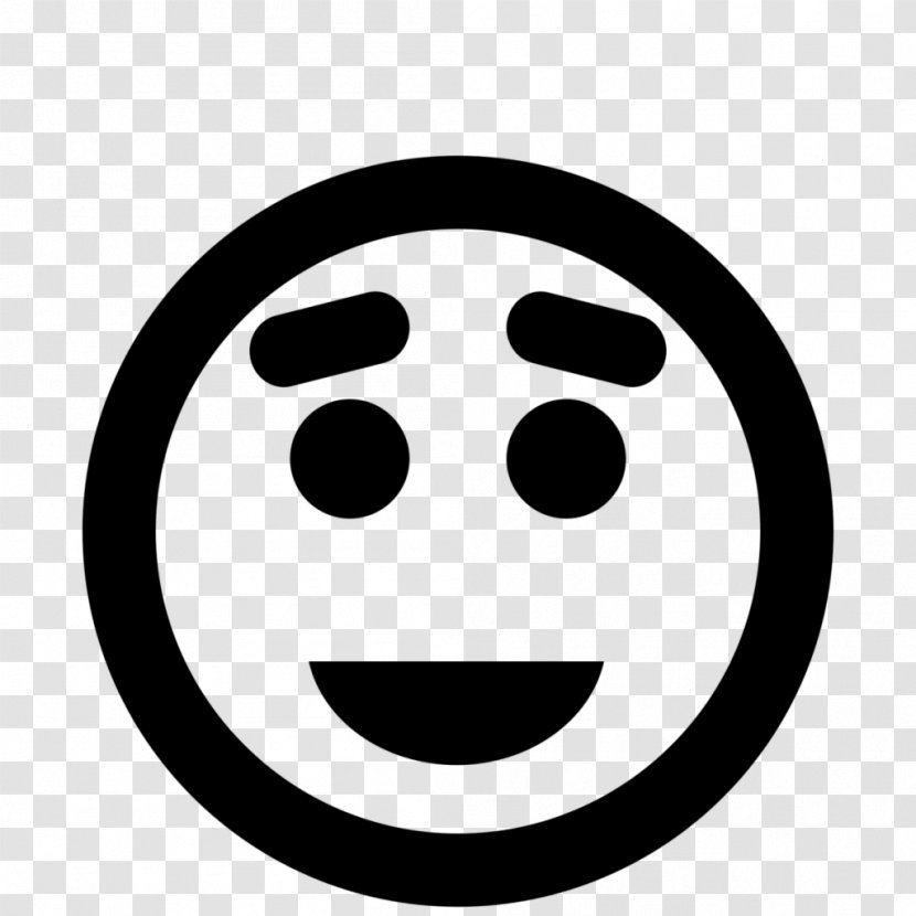 Black And White Smile Facial Expression - User - Smiley Transparent PNG