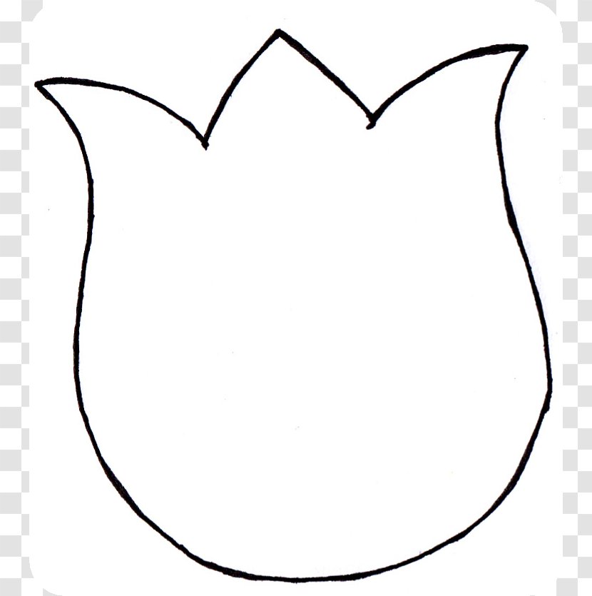 Flower Tulip Paper Pattern - Cartoon - Stem Template Transparent PNG